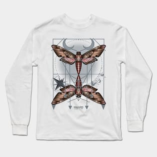 Geometric Moth Long Sleeve T-Shirt